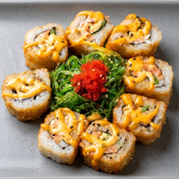 Spicy Flash Fried Bagel Roll